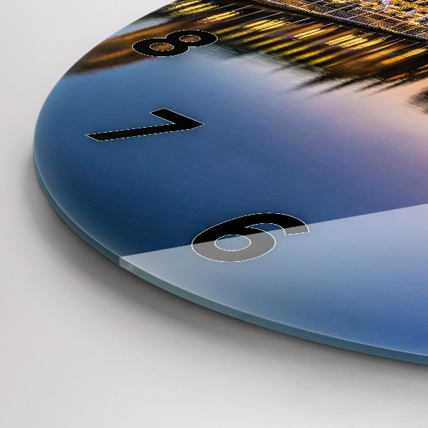 Zegar ścienny okrągły Ratusz w Hamburgu