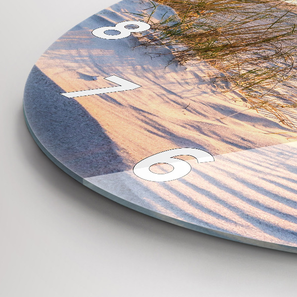 Zegar ścienny okrągły Zachód słońca nad morzem