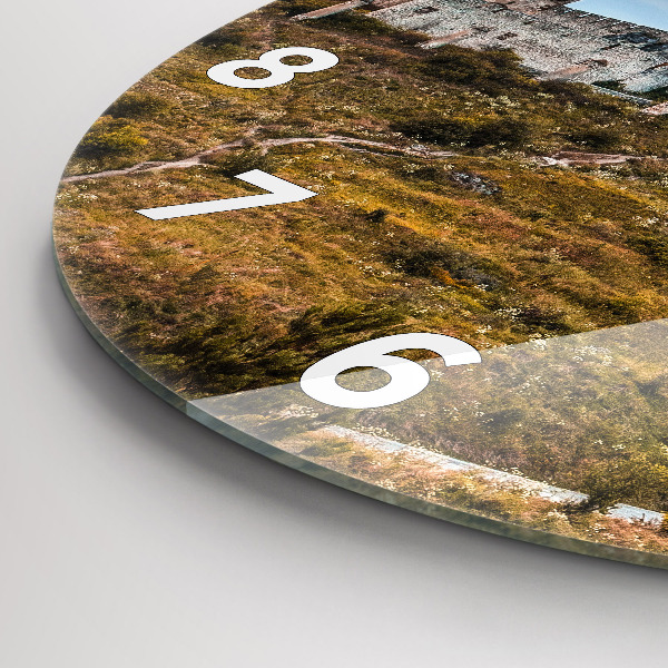 Zegar ścienny okrągły Zamek Spiski na Słowacji