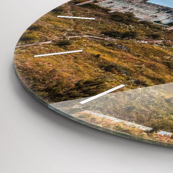 Zegar ścienny okrągły Zamek Spiski na Słowacji