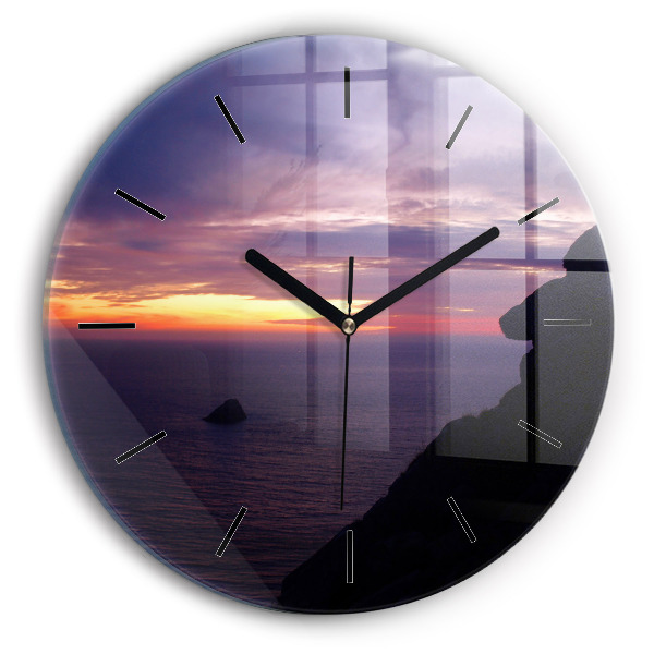 Zegar okrągły Kamienna głowa