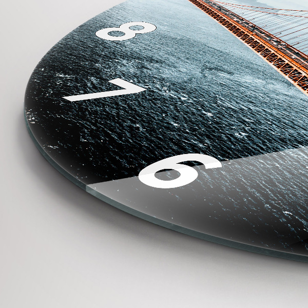 Zegar ścienny okrągły Most Golden Gate