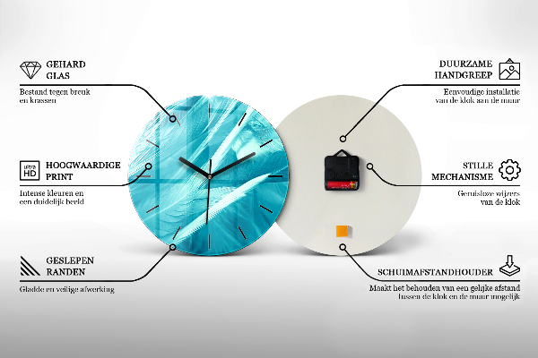 Zegar szklany okrągły Miasto San Antonio Texas