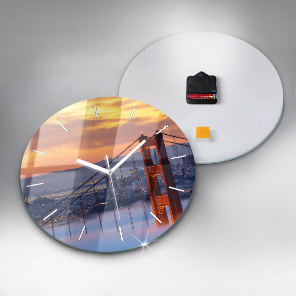 Zegar ścienny okrągły Most w San Francisco