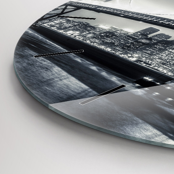 Zegar okrągły Most nocą San Francisco