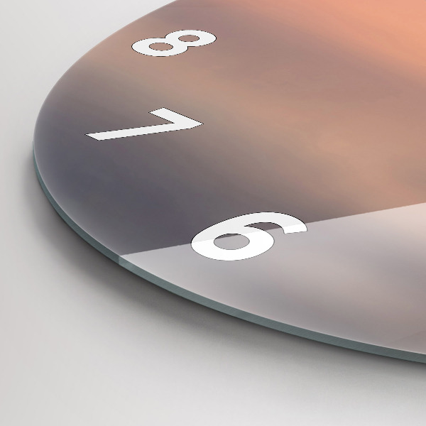 Zegar szklany okrągły Jezioro Balaton USA