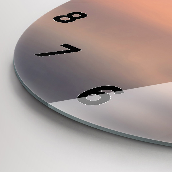 Zegar szklany okrągły Jezioro Balaton USA