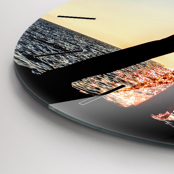 Zegar ścienny okrągły Hiszpański taniec na morzu