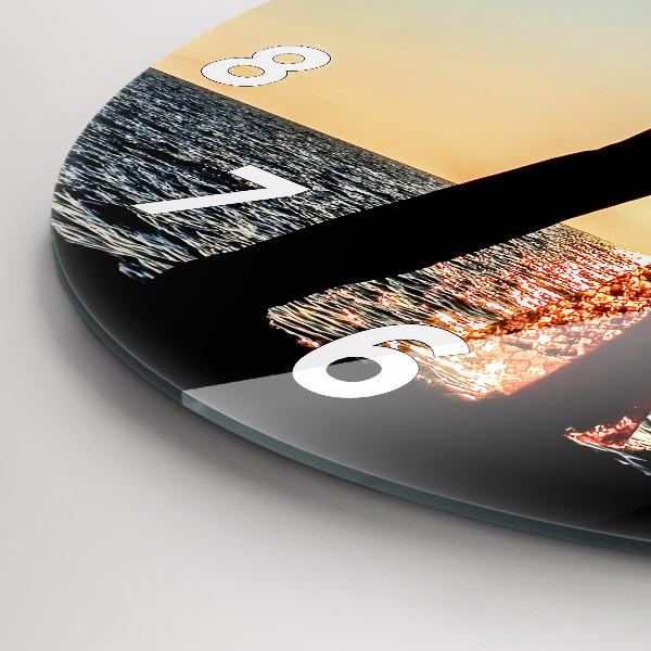 Zegar ścienny okrągły Hiszpański taniec na morzu