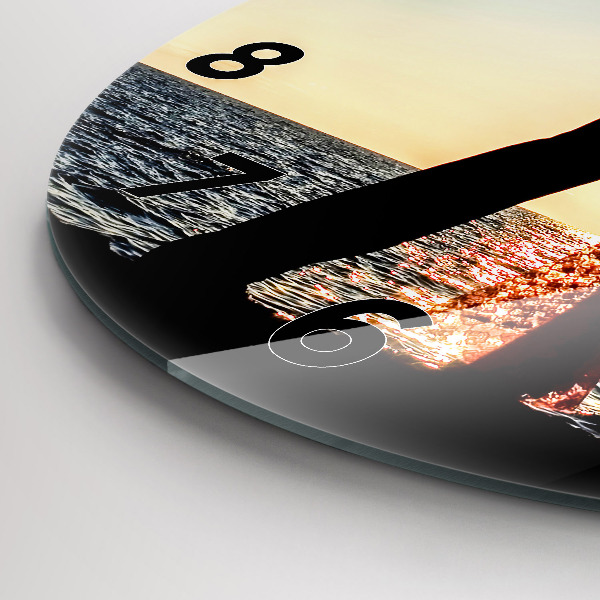 Zegar ścienny okrągły Hiszpański taniec na morzu