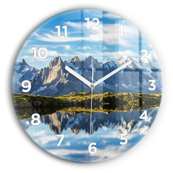 Zegar szklany okrągły Dolina Chamonix, Alpy