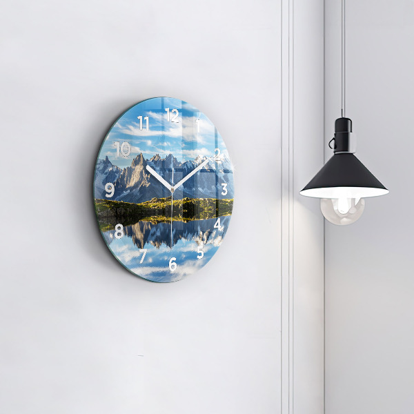Zegar szklany okrągły Dolina Chamonix, Alpy