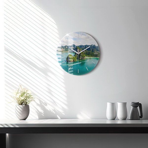 Zegar okrągły Wyspa w Tajlandii