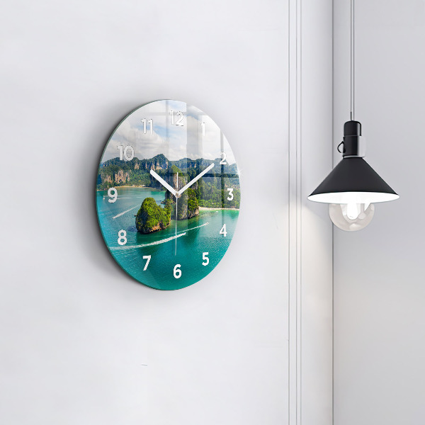 Zegar okrągły Wyspa w Tajlandii