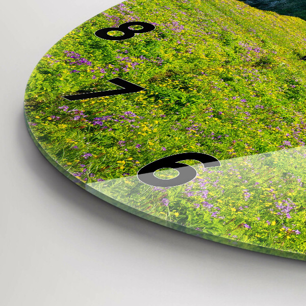 Zegar szklany okrągły Rezerwat Hornstrandir Islandia