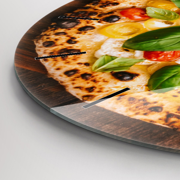 Zegar okrągły z nadrukiem Włoska pizza