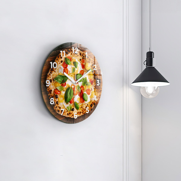 Zegar okrągły z nadrukiem Włoska pizza