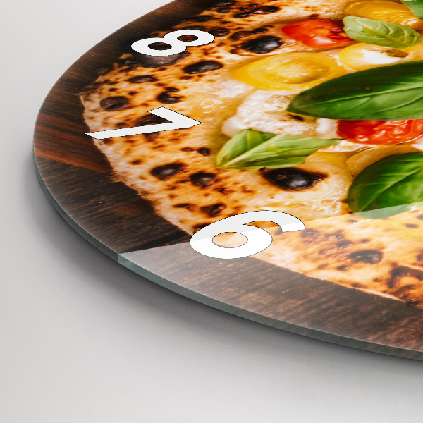 Zegar okrągły z nadrukiem Włoska pizza