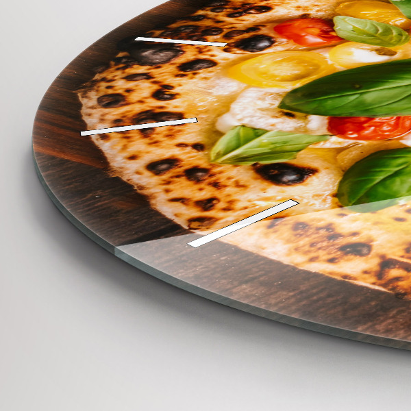 Zegar okrągły z nadrukiem Włoska pizza