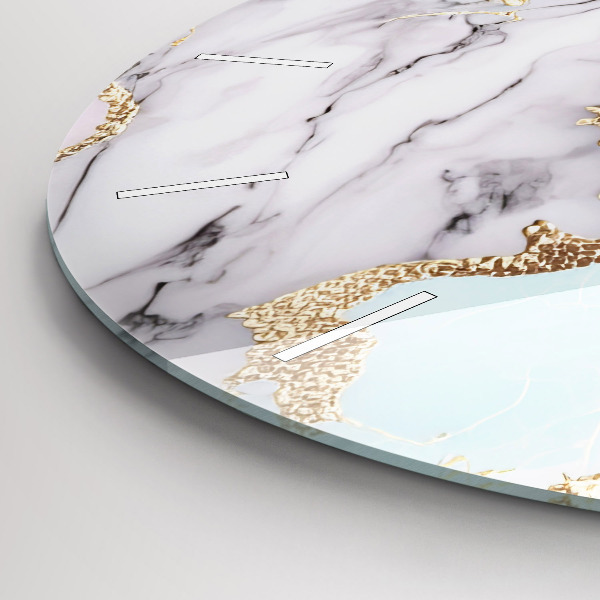 Zegar okrągły z nadrukiem Pastelowy marmur