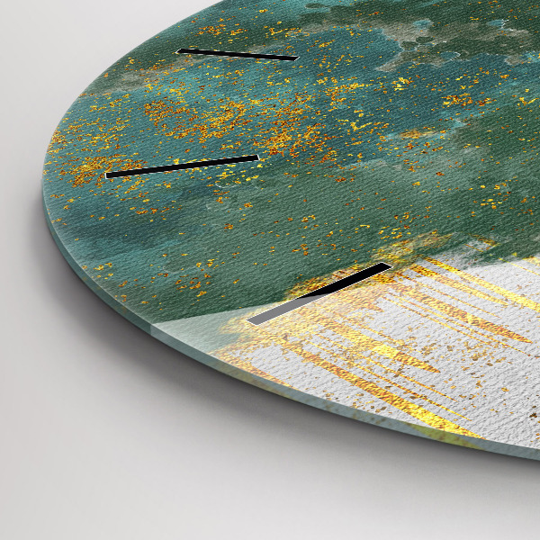 Zegar szklany okrągły Dekoracyjny wzór