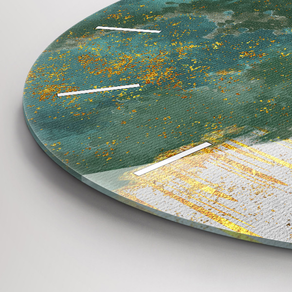 Zegar szklany okrągły Dekoracyjny wzór