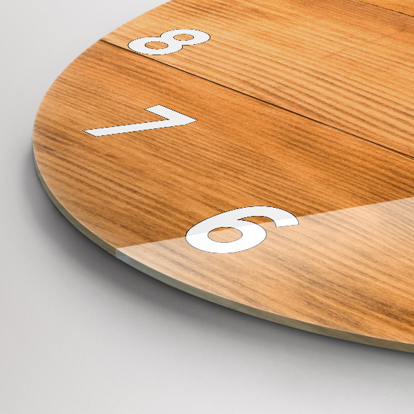 Zegar okrągły Drewniane deski