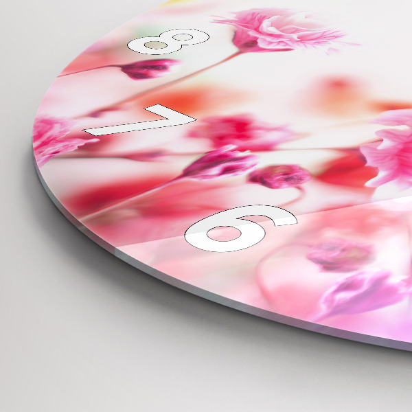 Zegar okrągły Kwiaty na łące