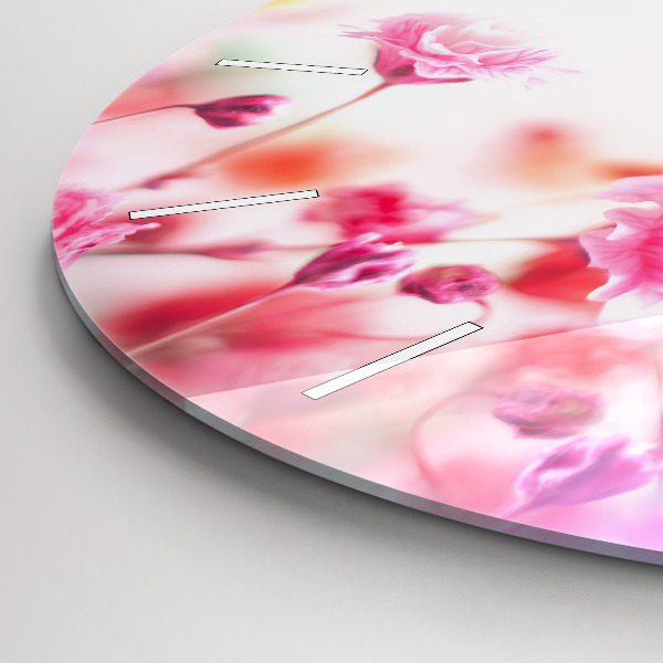 Zegar okrągły Kwiaty na łące