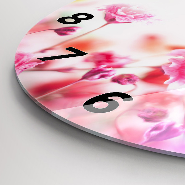 Zegar okrągły Kwiaty na łące