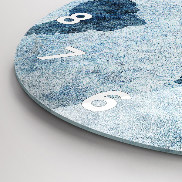 Zegar okrągły Malowana mapa świata