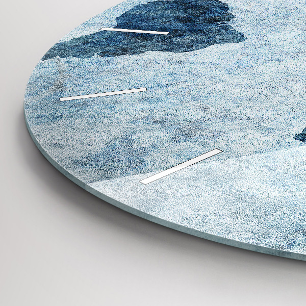 Zegar okrągły Malowana mapa świata