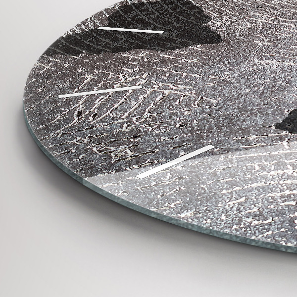 Zegar okrągły Mapa świata beton