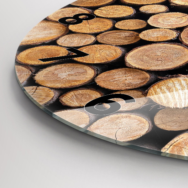 Zegar okrągły Słoje drzew