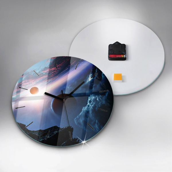 Zegar okrągły Wielka galaktyka