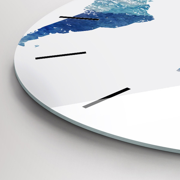 Zegar okrągły Mapa świata