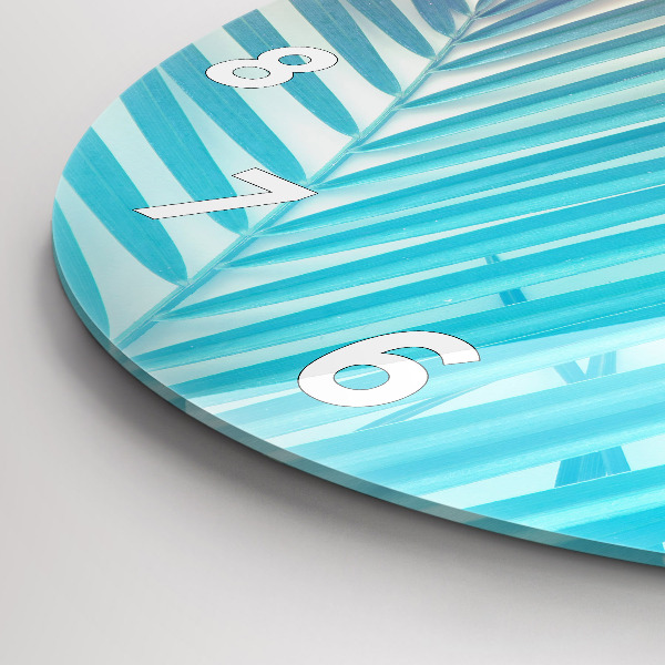 Zegar okrągły Tropikalna palma