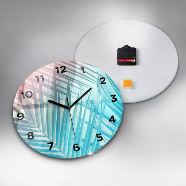 Zegar okrągły Tropikalna palma