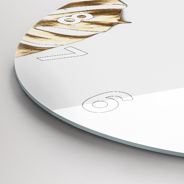 Zegar okrągły Tropikalne liście