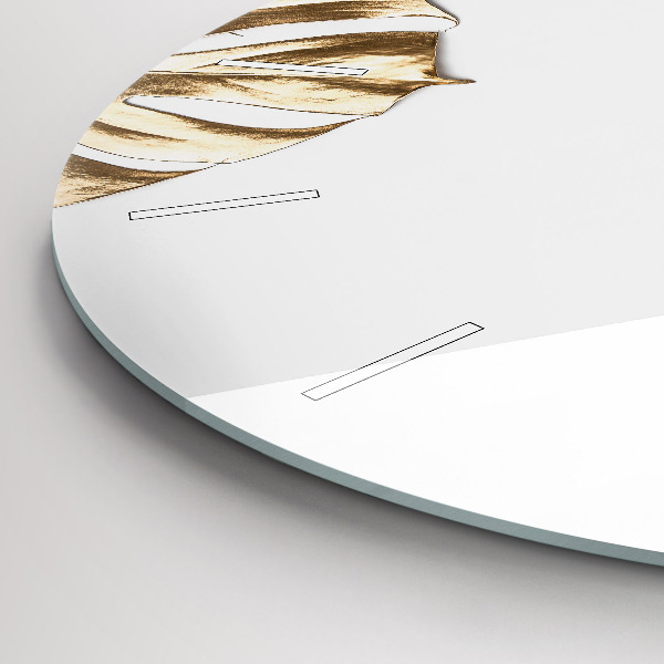 Zegar okrągły Tropikalne liście