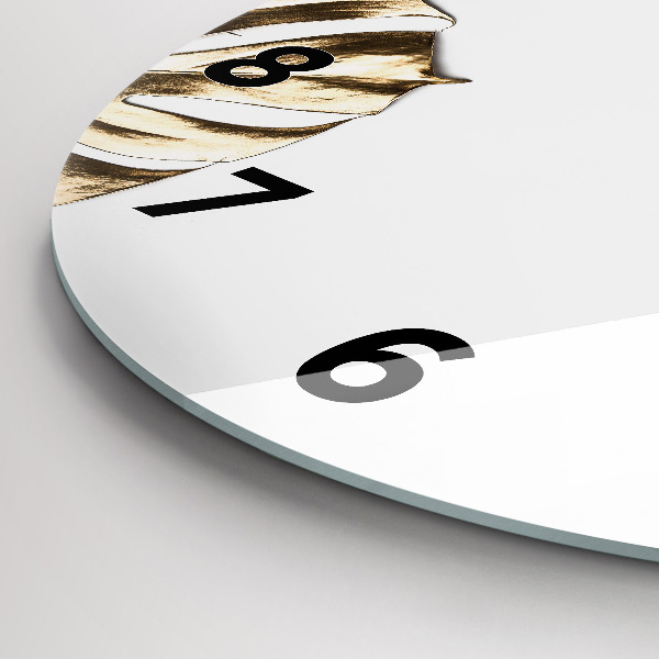 Zegar okrągły Tropikalne liście