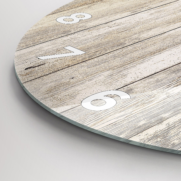 Zegar okrągły Drewniane panele