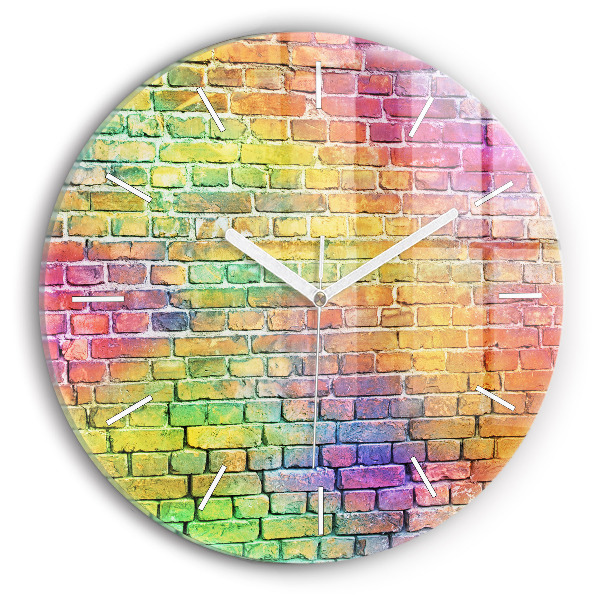 Zegar okrągły Pomalowana ściana