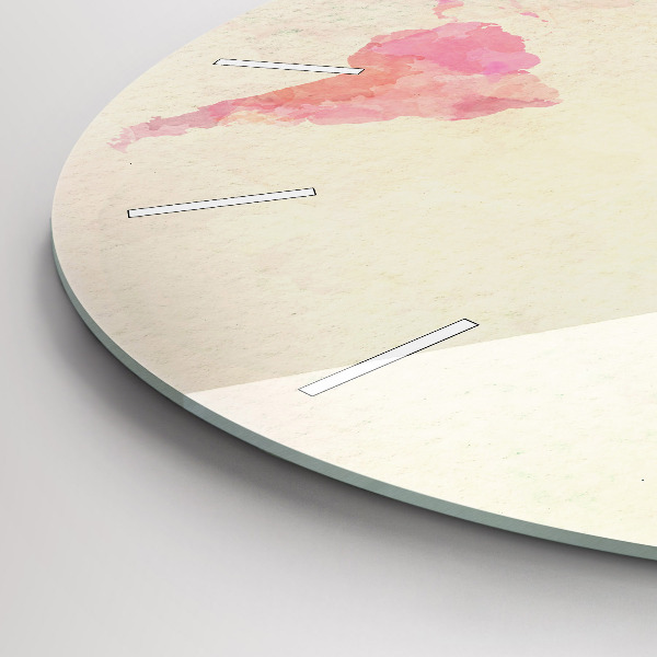 Zegar okrągły Akwarela mapa świata