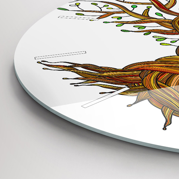 Zegar okrągły Drzewo i korzenie