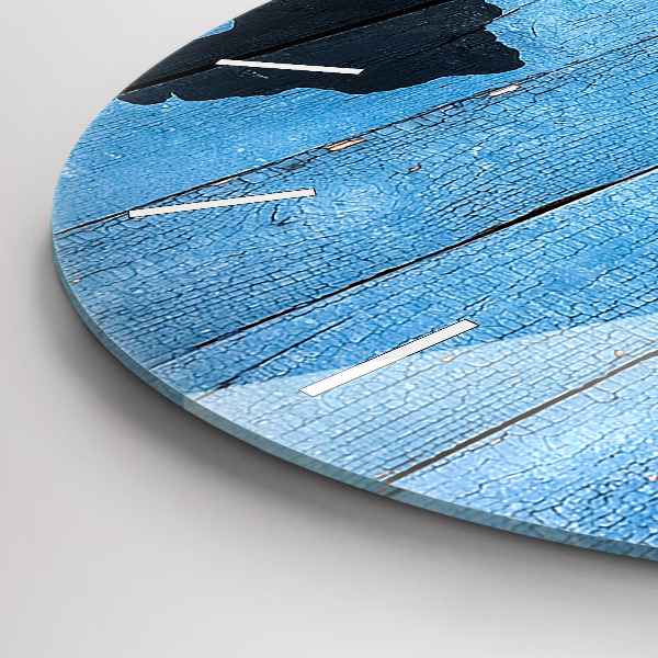 Zegar okrągły Mapa świata na deskach