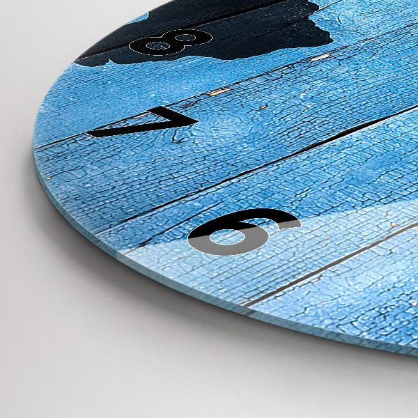 Zegar okrągły Mapa świata na deskach