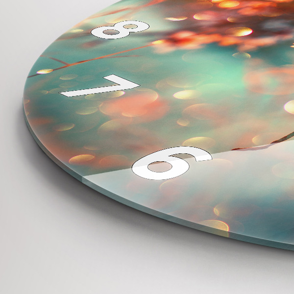 Zegar ścienny okrągły Wiosenne kwiaty