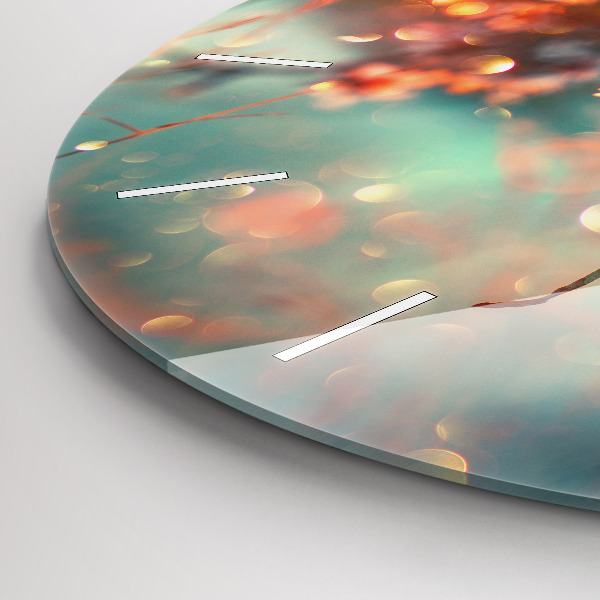 Zegar ścienny okrągły Wiosenne kwiaty