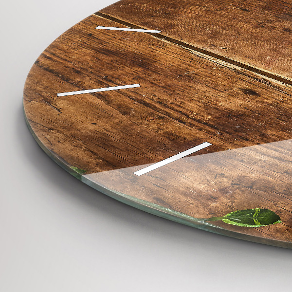 Zegar ścienny okrągły Rustykalne drewno